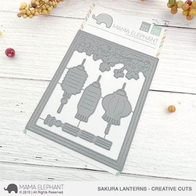 Mama Elephant Creative Cuts - Sakura Lanterns